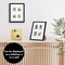 Americanflat 9x11 Mini Instant Photo Collage Picture Frame with 4 Openings for 2.1x3.4 Photos - Double White Mat - Instax Mini Photo Frame - Shatter Resistant Glass - Hanging Hardware with Easel - Black